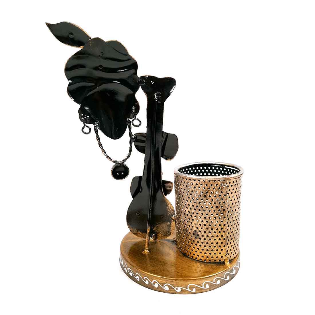 Pen Holder - Krishna Design | Multipurpose Holder Dining Table, Kitchen | Pen Stand - For Office Desk, Study Table Decor - 10 Inch - Image 2